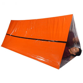 Orange Emergency Survival Tent