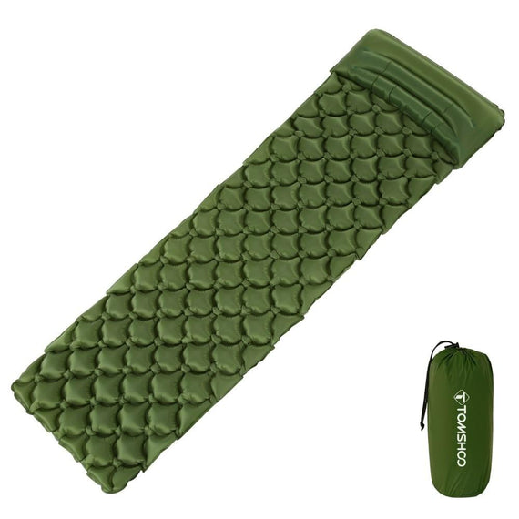 Green Inflatable Camping Mat